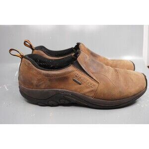 Merrell Jungle Moc J52927 Mens Size US 13 Brown Nubuck Waterproof Slip-On Shoes